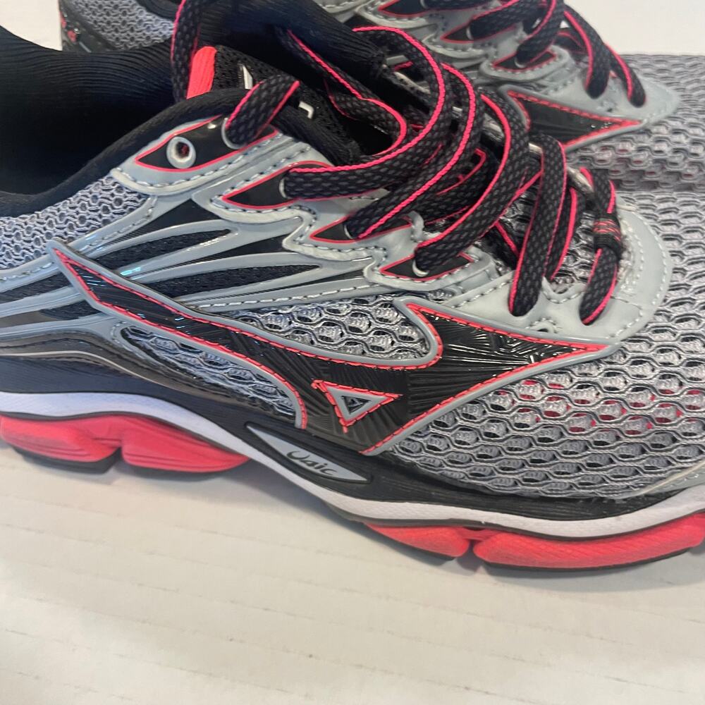Mizuno Women's Wave Enigma 6W gray  pink running shoes athletic sneakers gym - Picture 11 of 15